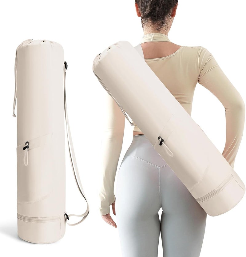 Zmarthumb Yoga Mat Bag, Yoga Bag with Adjustable Strap and Pockets for Women & Men, Lightweight Carrier for Yoga, Workout, Outdoor Use - Image 1